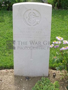 ANCONA WAR CEMETERY - ALLAH RAKHA, 